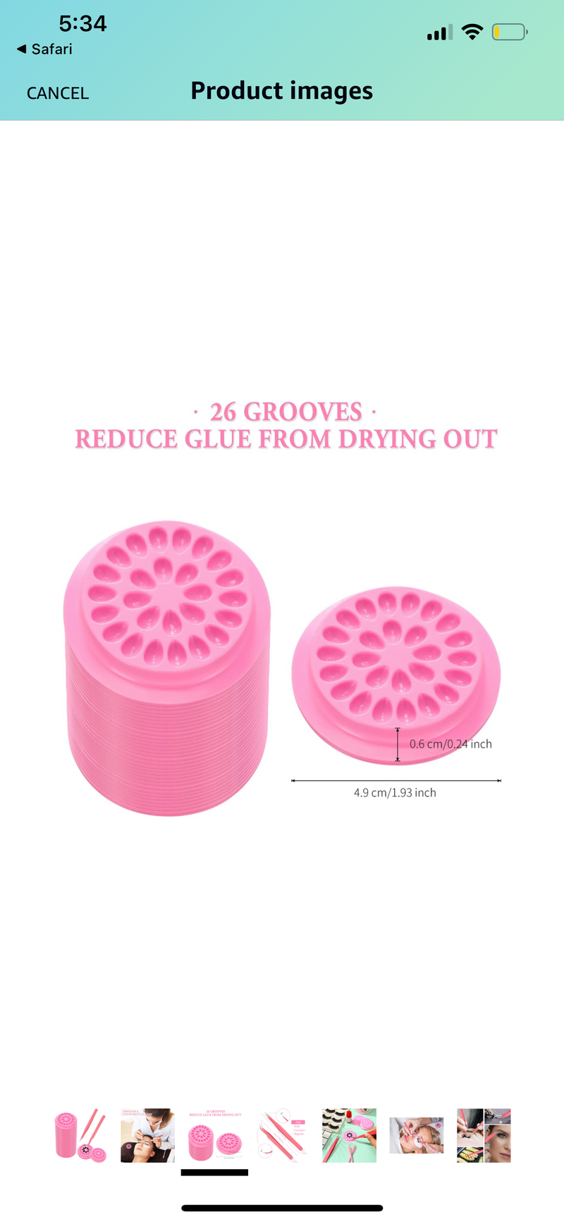 Flower lash glue/ adhesive holders